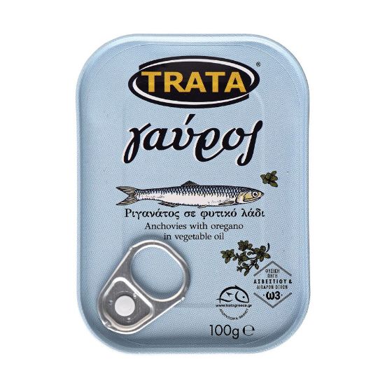 Picture of Trata Anchovies With Oregano Can 100gr