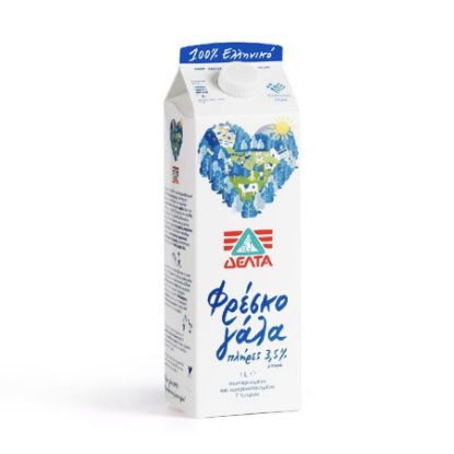 Picture of Delta Greek Fresh Milk 3.5% FAT 1L