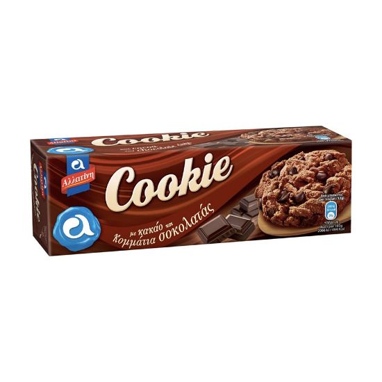 Picture of Allatini Choc Choc Chip Cookies 175gr