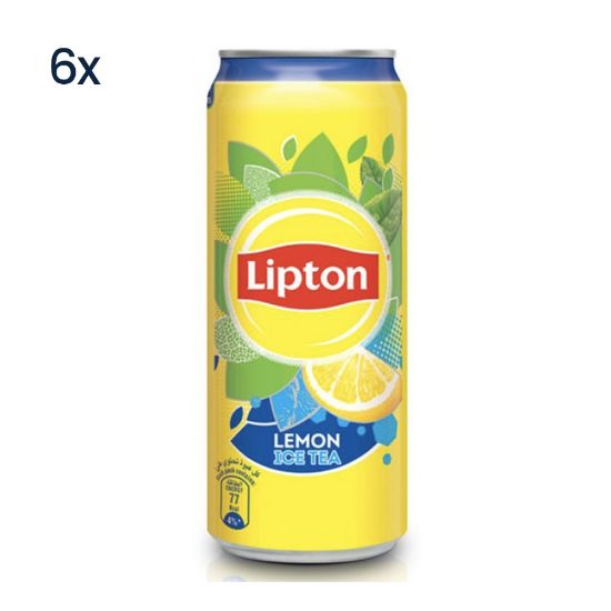 Picture of Lipton Ice Tea Lemon Flavour Can 330 ml (6 Pack)