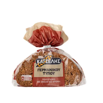 Picture of KATSELIS German-style multigrain bread with rye & oats 500g
