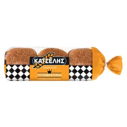 Picture of Katselis Wheat Burger Buns 6 Pack