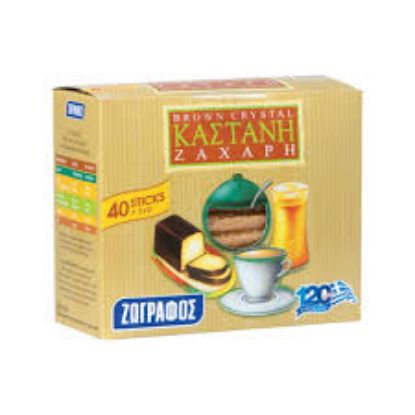 Picture of Zografos Brown Sugar Sticks (40x5gr) 