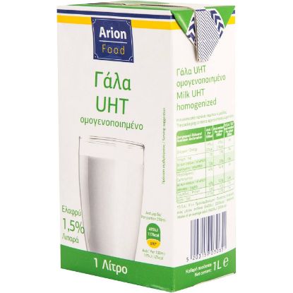 ARION FOOD long‑life light milk 1.5% fat (1lt)