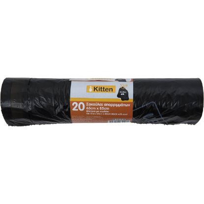 KITTEN black garbage bags 65x85cm (20 pcs.)