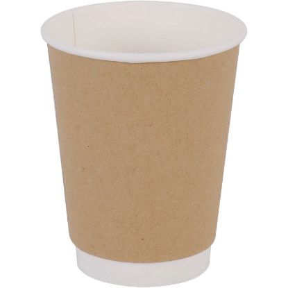 Paper double-walled kraft cups 12oz (25 pcs)