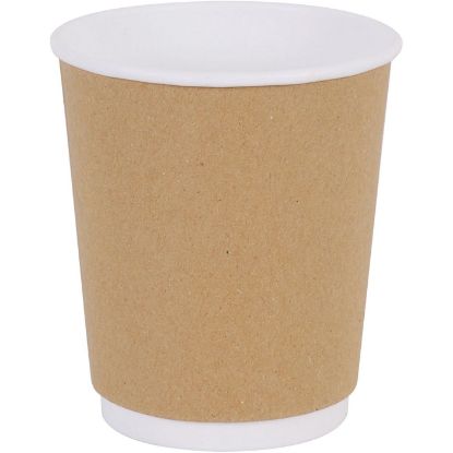 Paper double-walled kraft cups 8oz (25 pcs)