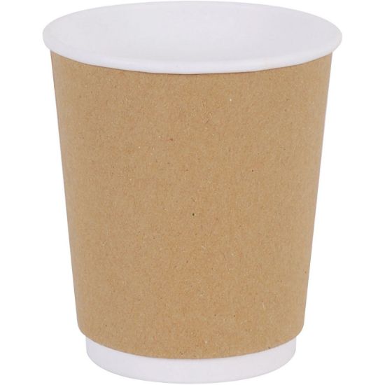 Paper double-walled kraft cups 8oz (25 pcs)