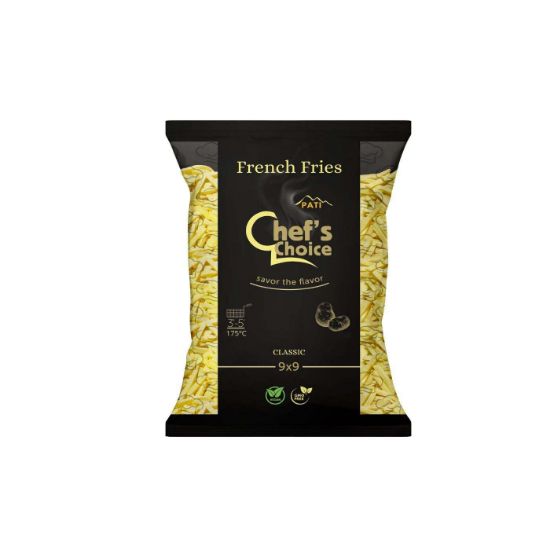 CHEF'S CHOICE frozen potatoes 9x9 1kg