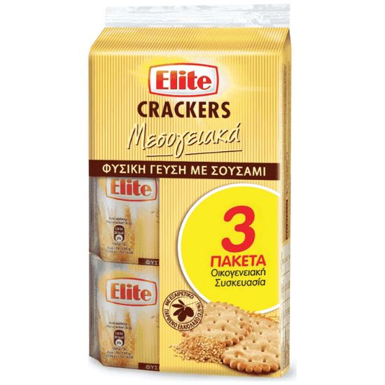 ELITE natural flavor cracker family pack 3x105g