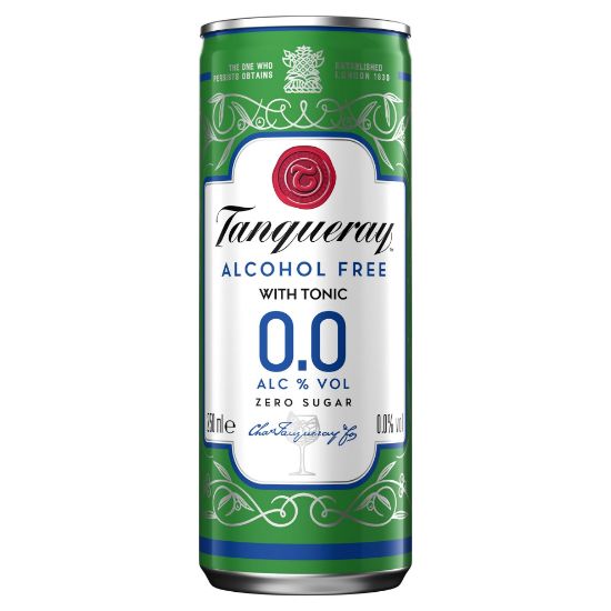 TANQUERAY Alcohol Free 0.0% drink with tonic 250ml