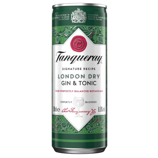 TANQUERAY ready-to-drink Gin & Tonic cocktail 250ml