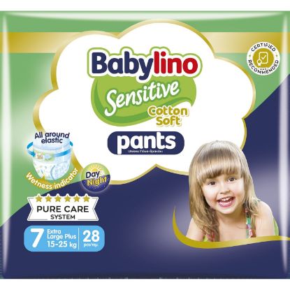 BABYLINO diaper-booties Cotton Soft Unisex No7 Extra Large Plus 15-25kg 28 pcs.
