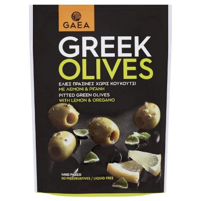 GAEA green pitted olives 150g