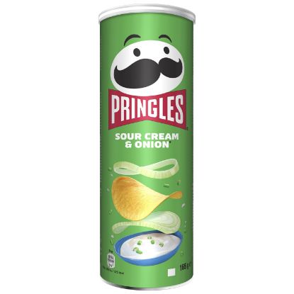 PRINGLES Sour and Onion Cream chips 165g