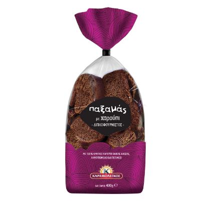 KARAMOLEGKOS pastry with carob and pistachio 400g