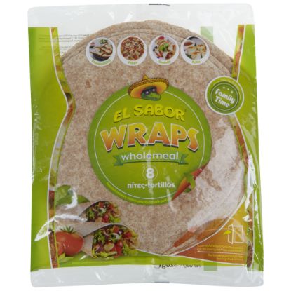 EL SABOR whole grain wraps 8x20cm