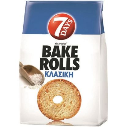 7DAYS Bake Rolls snack classic salted 150g