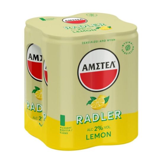 AMSTEL Lemon Radler beer box 4x330ml