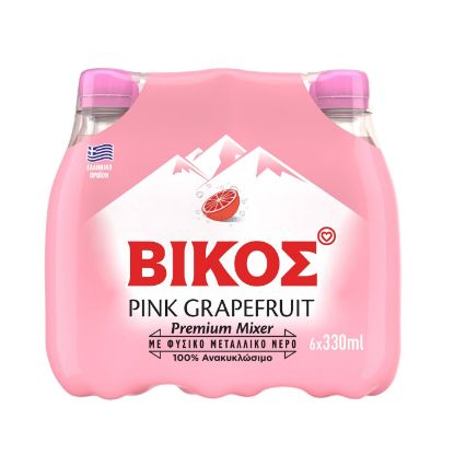 VIKOS Pink Grapefruit soda 6x330ml