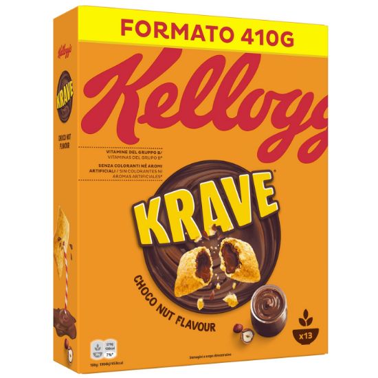 KELLOGG'S cereal Krave Choco Nut 410g