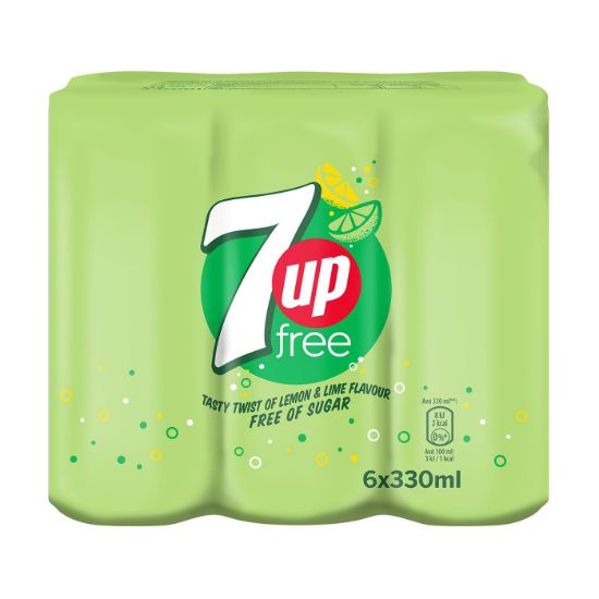 7UP Zero carbonated soft drink 6x330ml