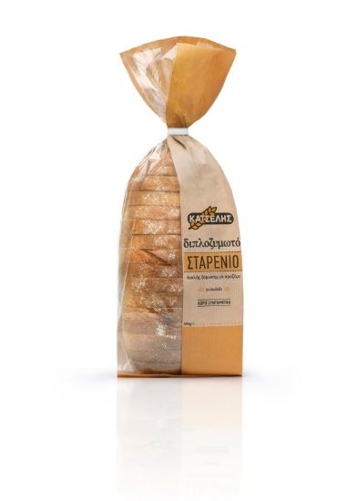 KATSELIS double-fermented plain bread with sourdough, sliced (500g)
