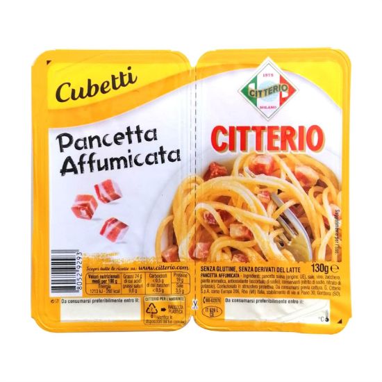 CITTERIO smoked pancetta cubes (130g)