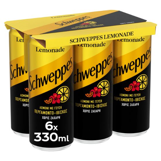 SCHWEPPES sugar-free Lemon Pomegranate & Hibiscus 6x330ml