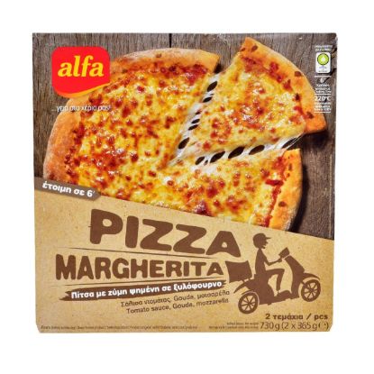 ALFA frozen margherita pizza 730g
