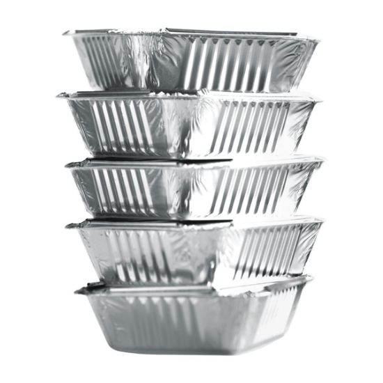 MASTER CHEF aluminum container R45L deep medium 18.6x12.1x5cm 100 pcs