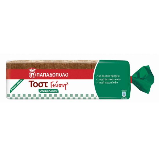PAPADOPOULOU whole grain and rye flavor toast bread 700g