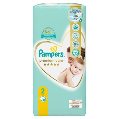 PAMPERS Premium Care diapers No.2, 3-6kg 46 pcs.