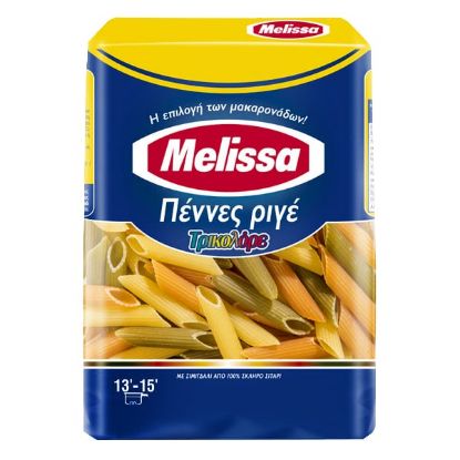MELISSA tri-color rigatoni pasta (500g)