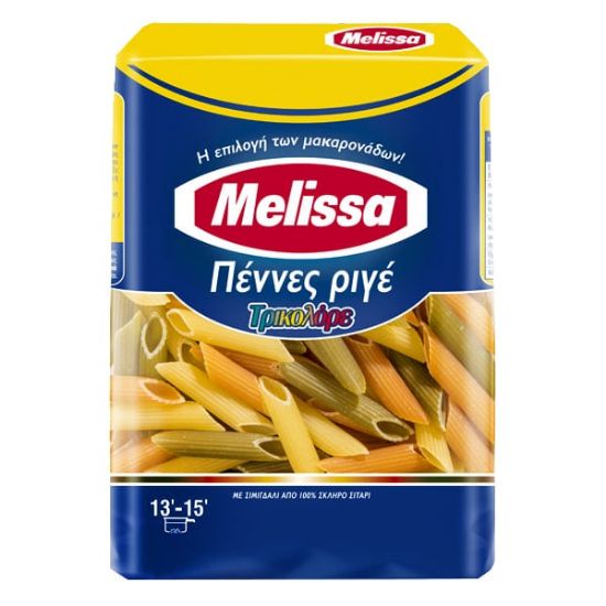 MELISSA tri-color rigatoni pasta (500g)