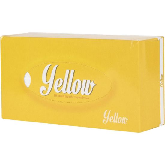 YELLOW office paper napkins box 90 sheets