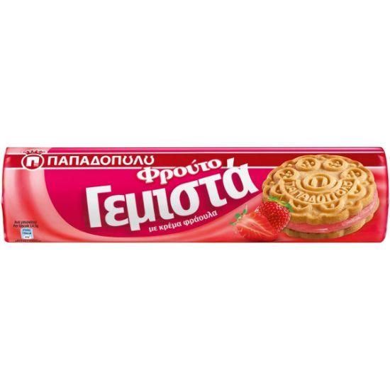 PAPADOPOULOU stuffed cookies with strawberry (200g)