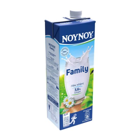 NOUNOU Family high‑pasteurization whole milk 3.6% fat (1.5lt)