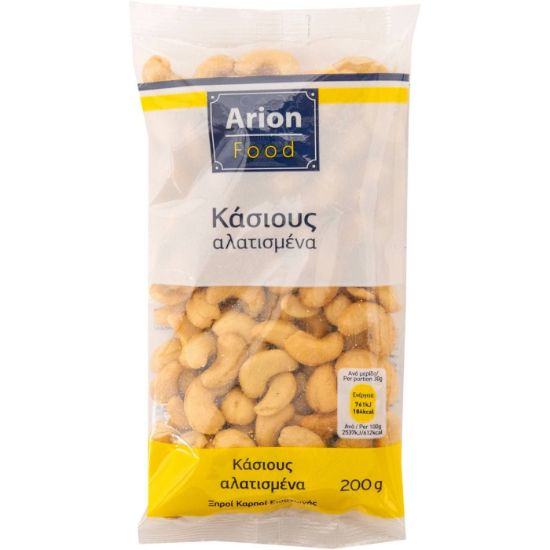 ARION FOOD roasted, salted cashews (200g)