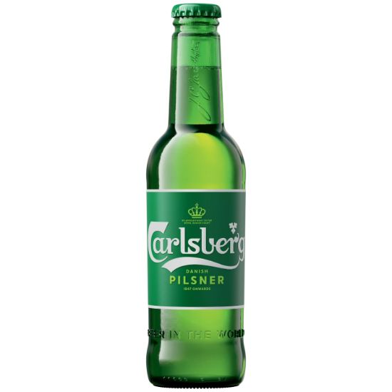 CARLSBERG Pilsner beer bottle 330ml
