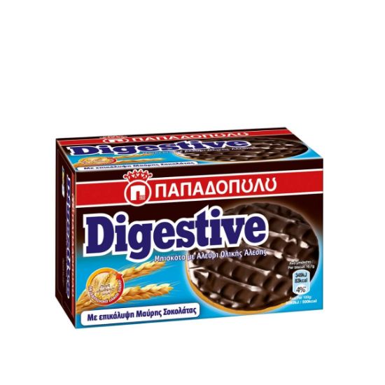 PAPADOPOULOU digestive biscuits with dark chocolate (200g)