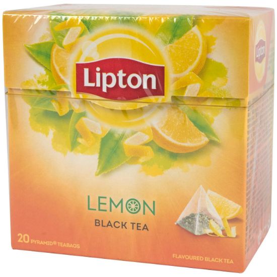 LIPTON black tea with lemon flavor (20x1.4g)