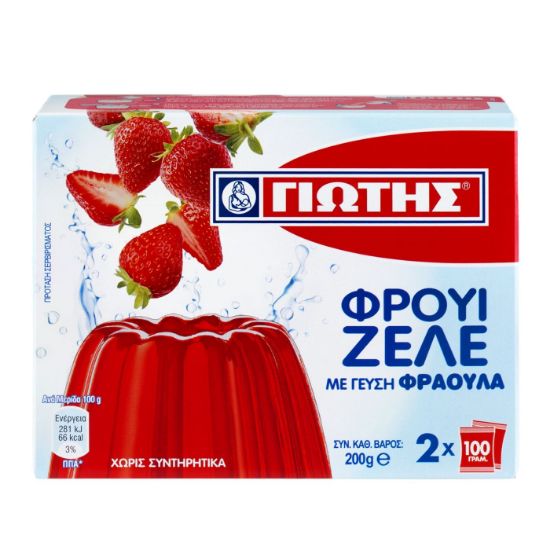 GIOTIS fruit jelly with strawberry flavor 200g
