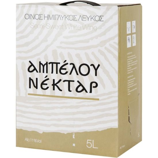 AMPELOU NEKTAR semi-sweet white wine 5LT