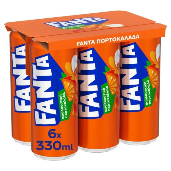 FANTA orange soda 6x330ml