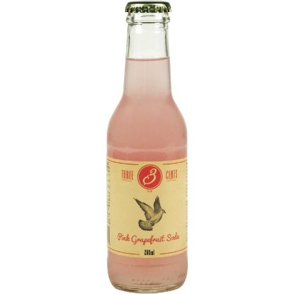 THREE CENTS Pink Grapefruit Soda (200ml)