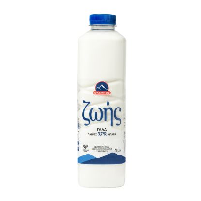 OLYMPIOS high-pasteurization micro-filtered milk 3.7% fat (1lt)