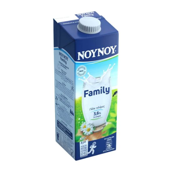 NOUNOU Family high-pasteurization whole milk 3.6% fat (1lt)