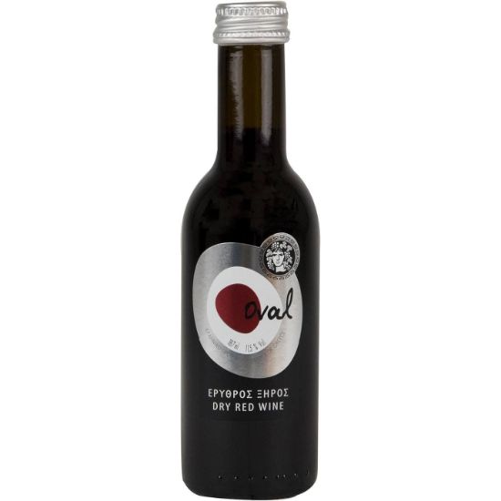 Oval red wine Dionysos winery dry (187ml)