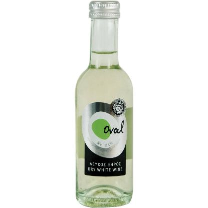 Oval white wine Dionysos winery dry (187ml)